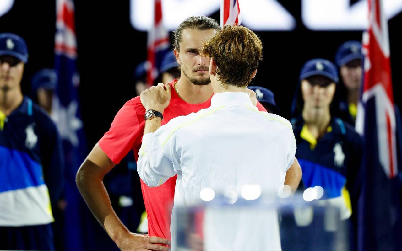Alexander Zverev (hinten) und Jannik Sinner