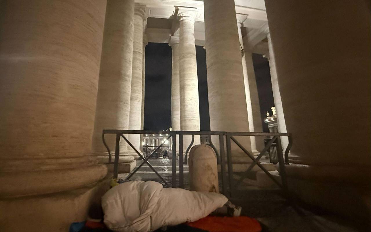Obdachlose am Petersplatz