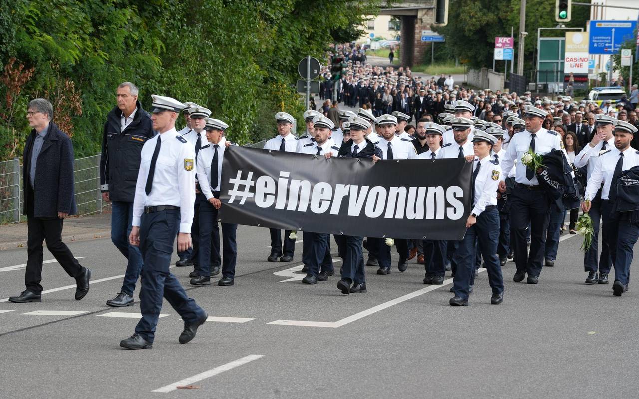 Trauerfeier für erschossenen Polizisten
