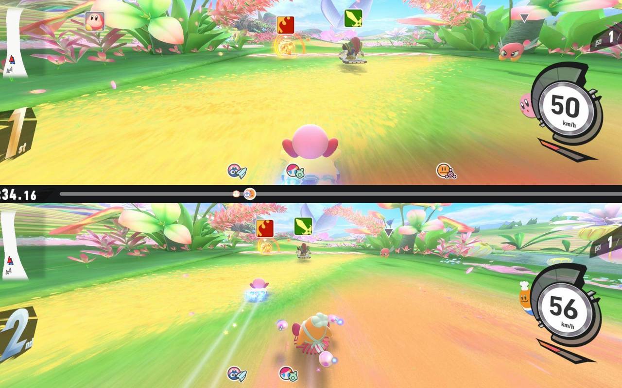 Screenshot aus dem Spiel «Kirby Air Riders»