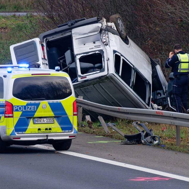 Schwerer Unfall auf der A44
