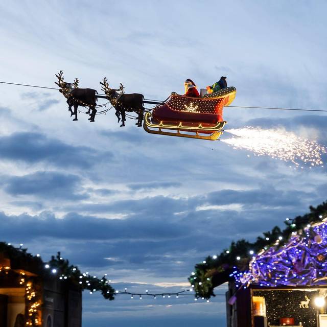 Flugradare sollen Schlitten des Weihnachtsmannes geortet haben