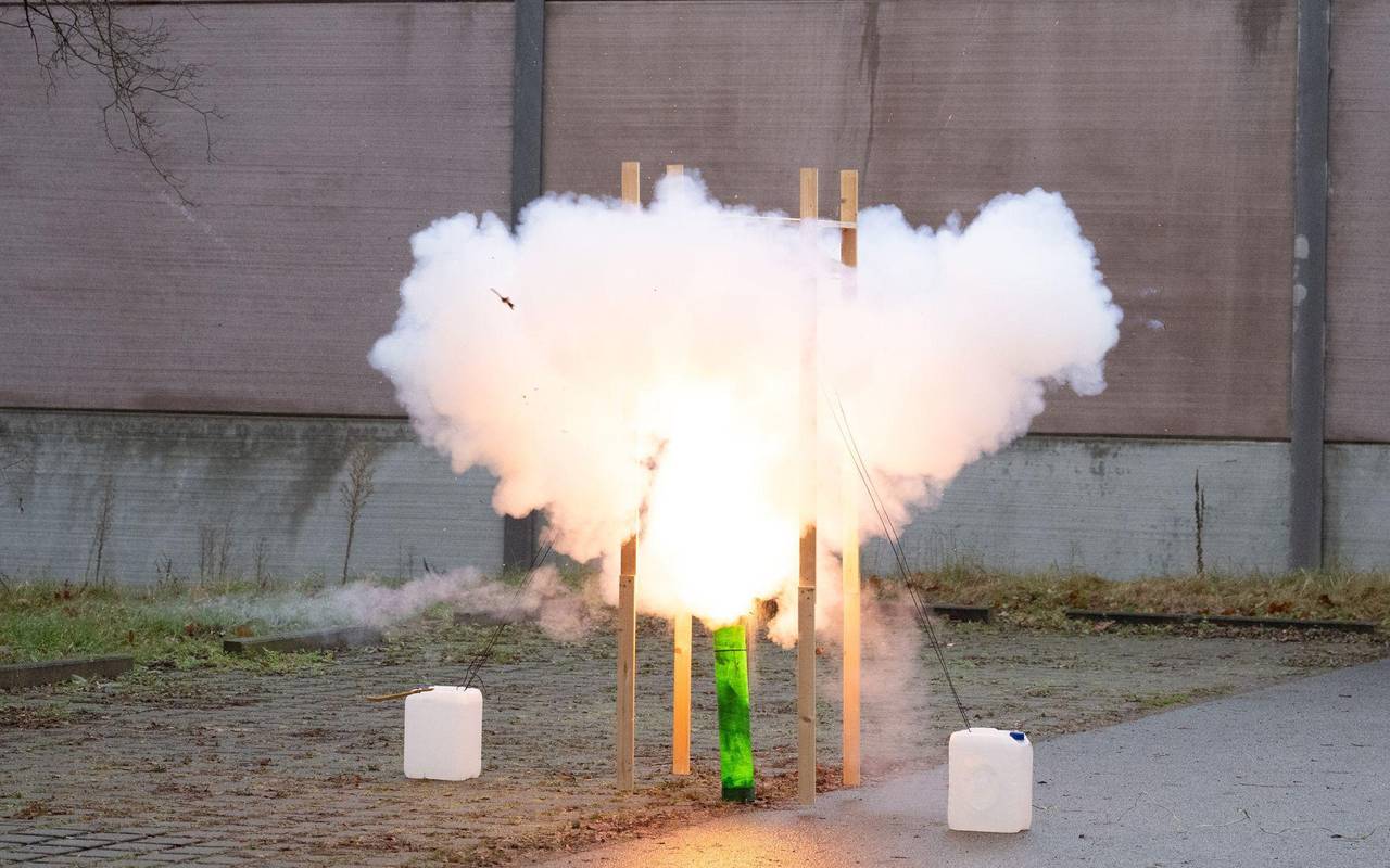 Vorführung LKA Sachsen zu Pyrotechnik