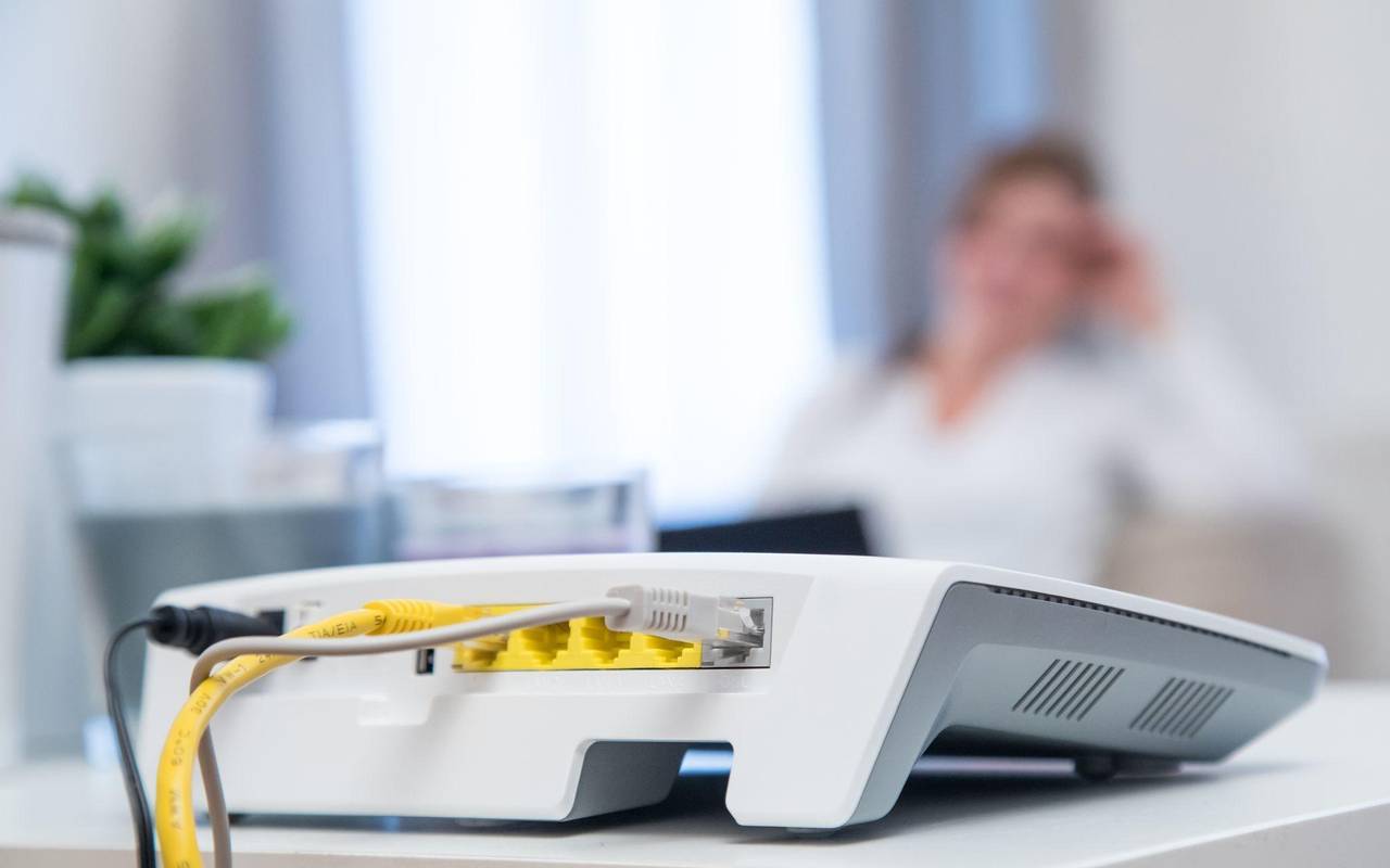 Router steht in einer Wohnung