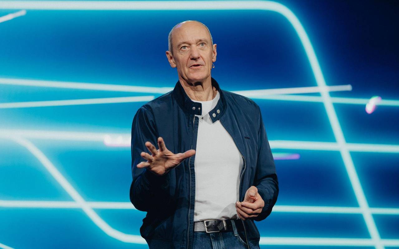 Siemens-CEO Roland Busch auf der Technikmesse CES