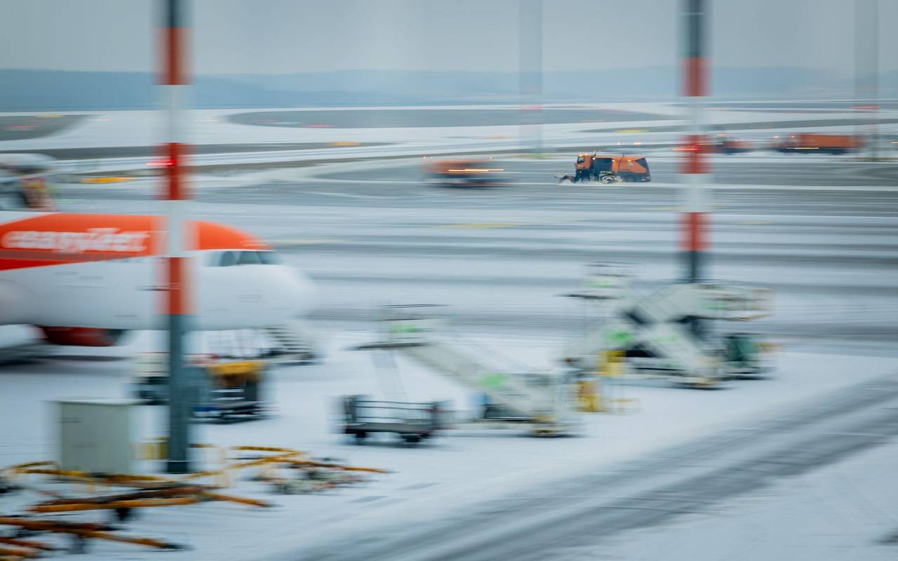 Winterwetter - Flughafen Berlin/Brandenburg