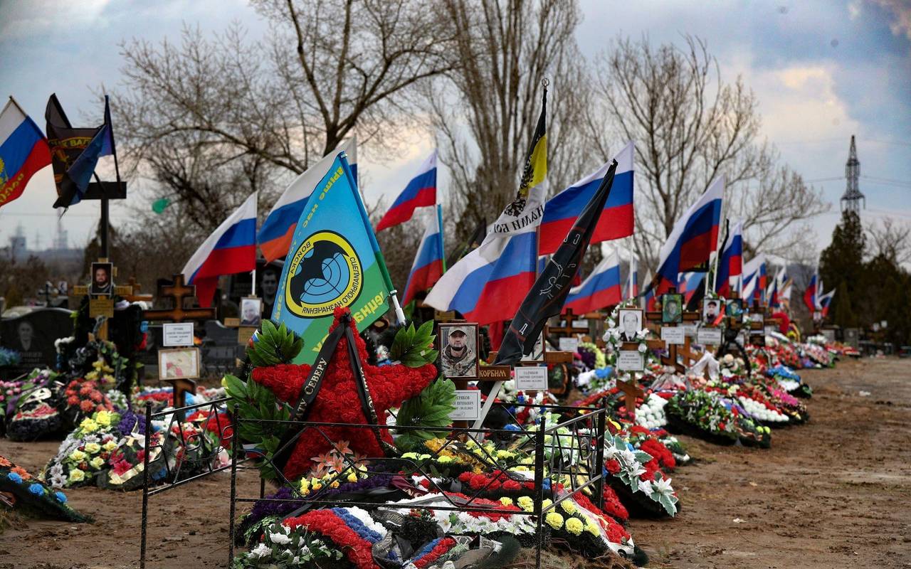 Gräber russischer Soldaten