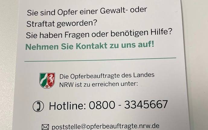 Im Ernstfall hilft die Opferbratungsstelle des Landes