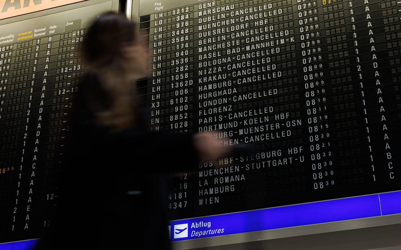 Streik der Lufthansa-Crews - Frankfurt
