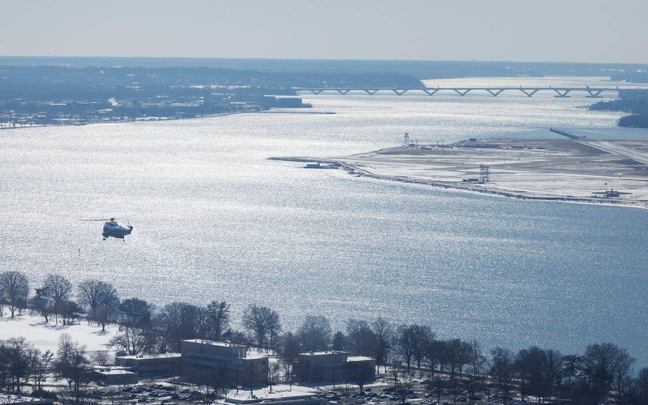Abwasser im Fluss Potomac