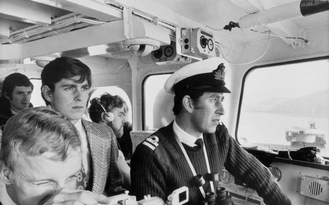 Der damalige Prinz Andrew und sein Bruder Charles