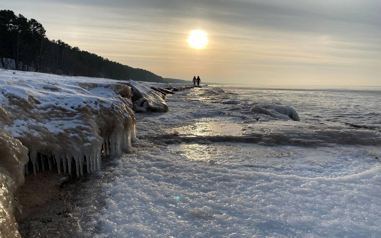 Winterwetter in Lettland