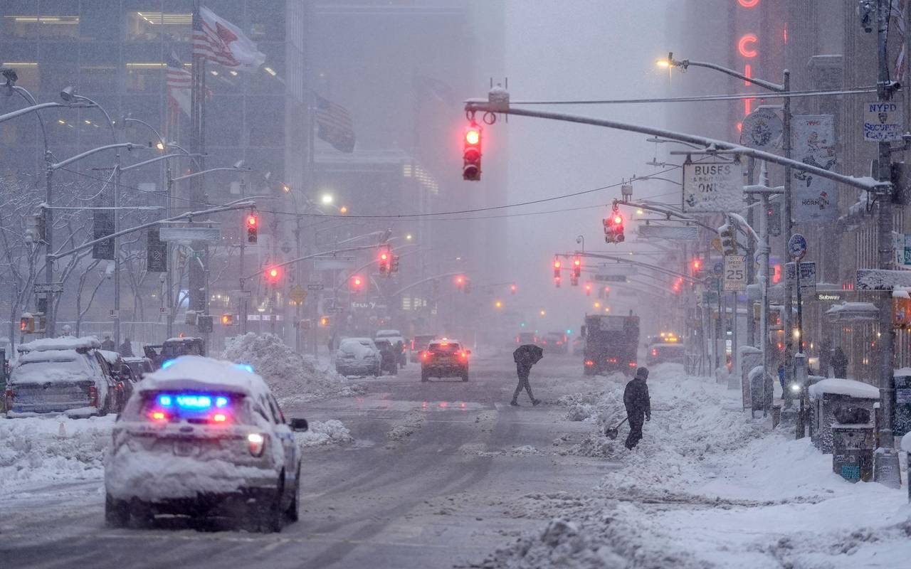 Winterwetter in New York