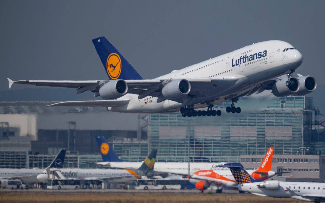 Airbus A380 der Lufthansa