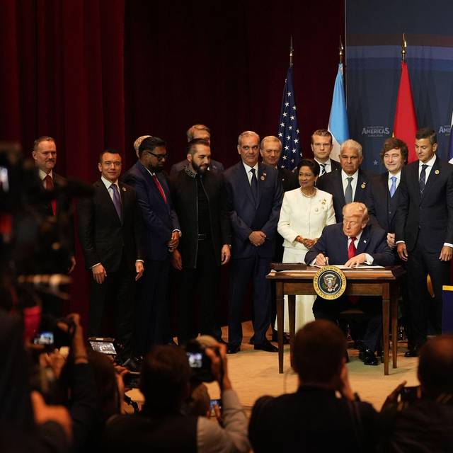 Trump empfängt Regierungschefs aus Lateinamerika und Karibik