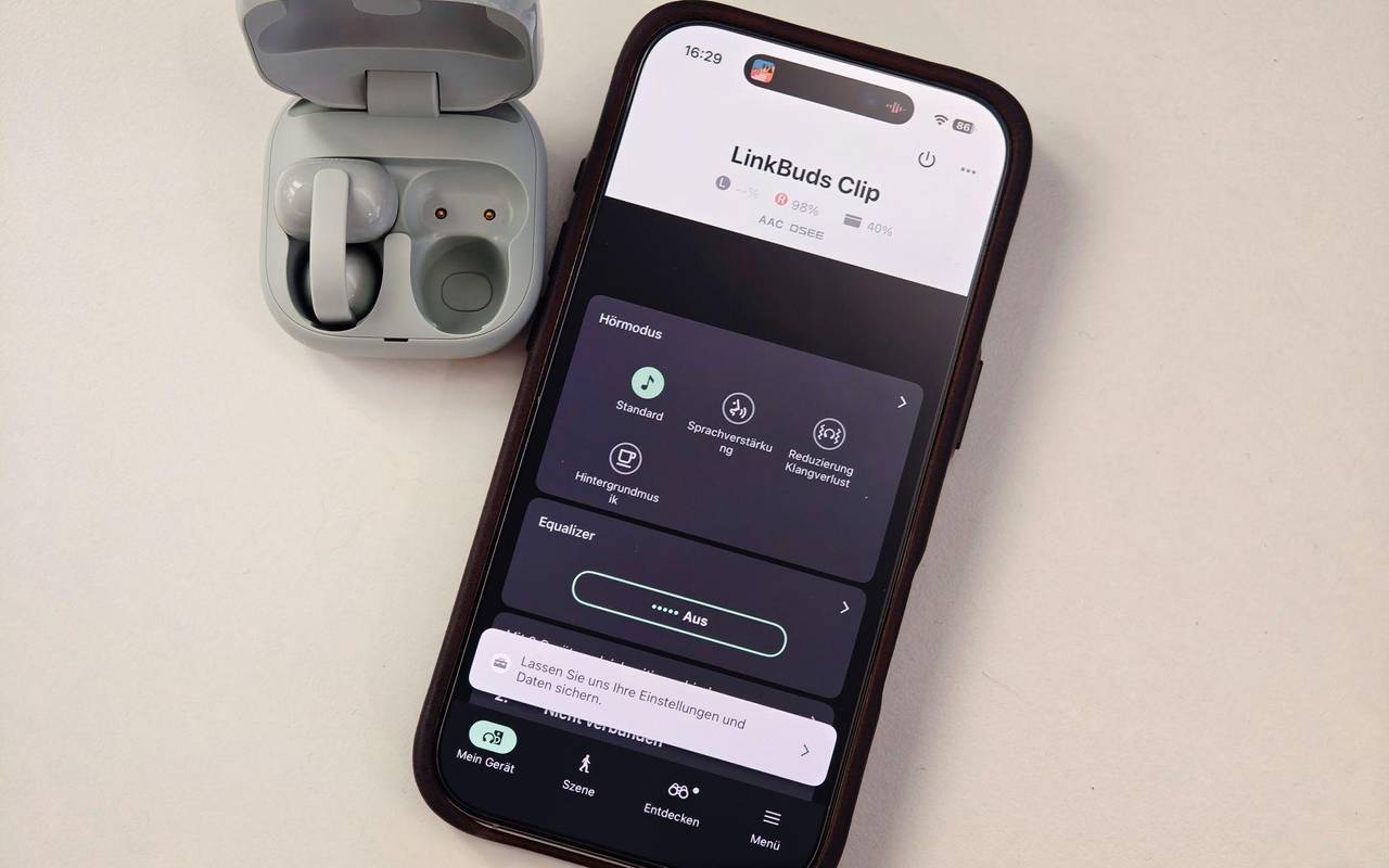 LinkBuds Clip und Sound Connect App von Sony