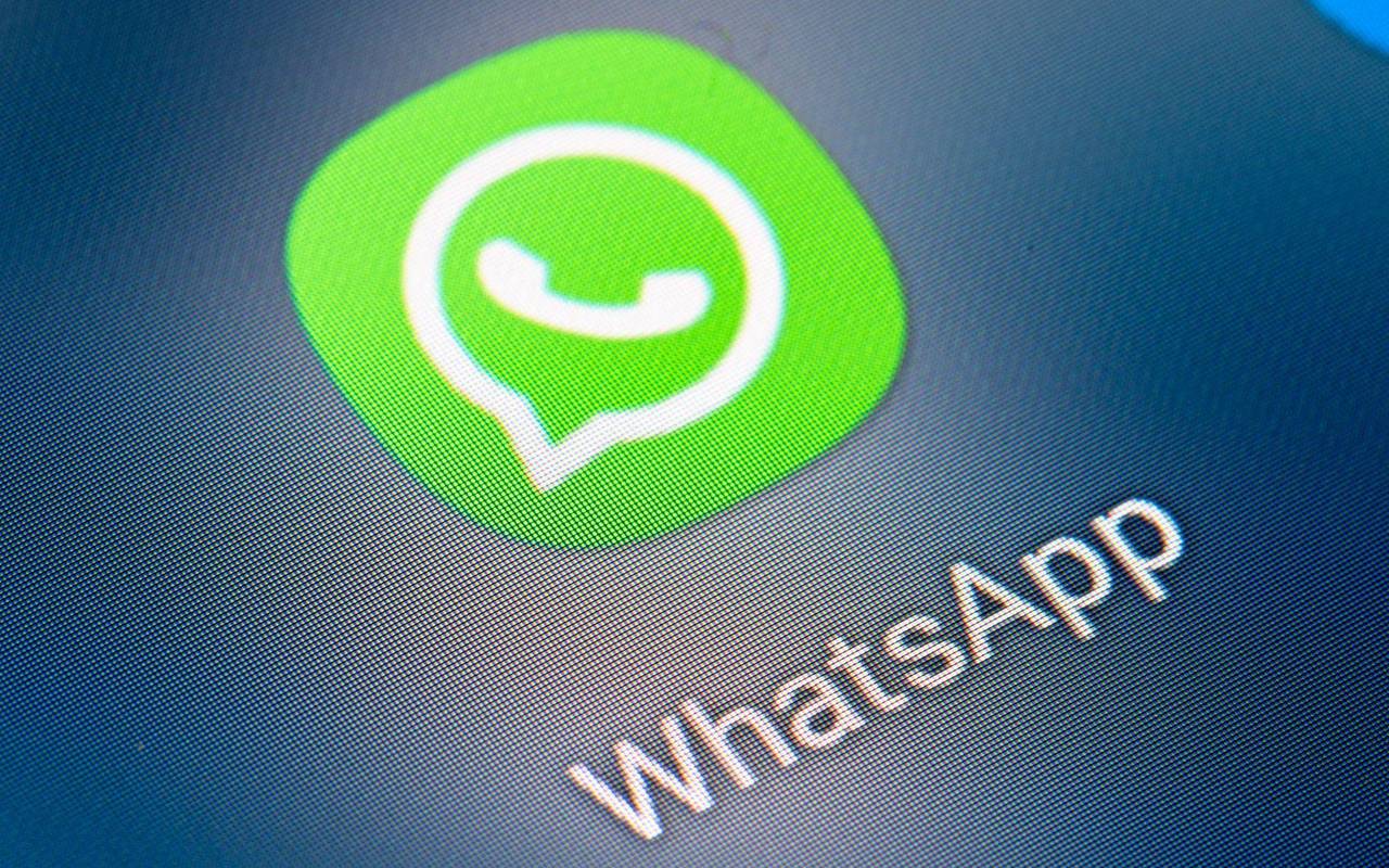Whatsapp auf dem Bildschirm eines Smartphones