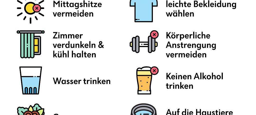 So kommt ihr gut durch die Hitze