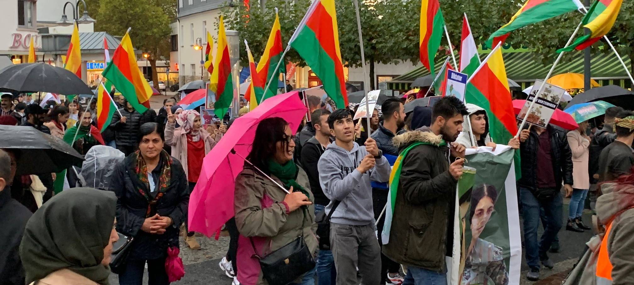 Demonstration in Euskirchener Innenstadt