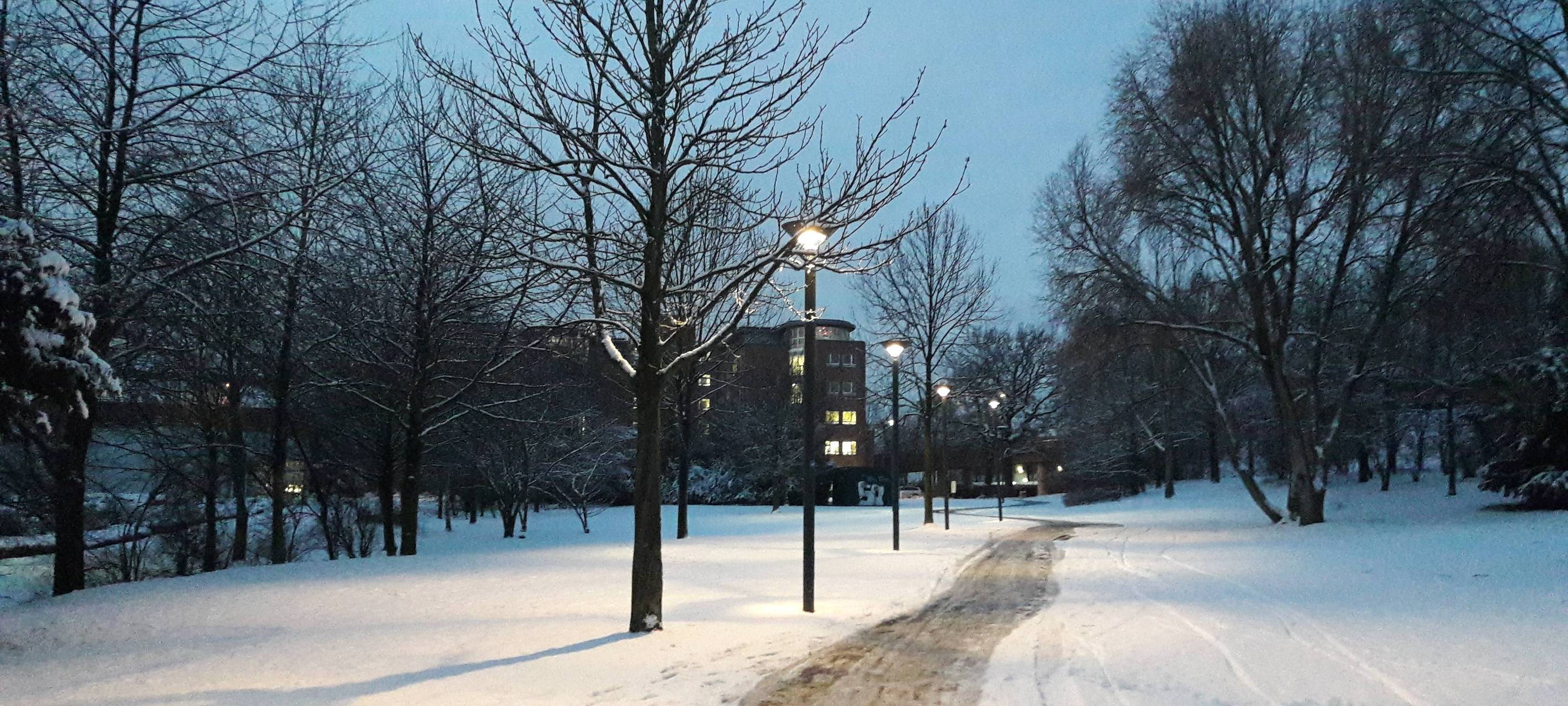 Straßen nach Schnee in der Eifel wieder frei