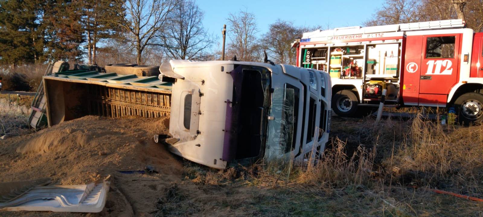 LKW-Unfall bei Euskirchen-Kessenich