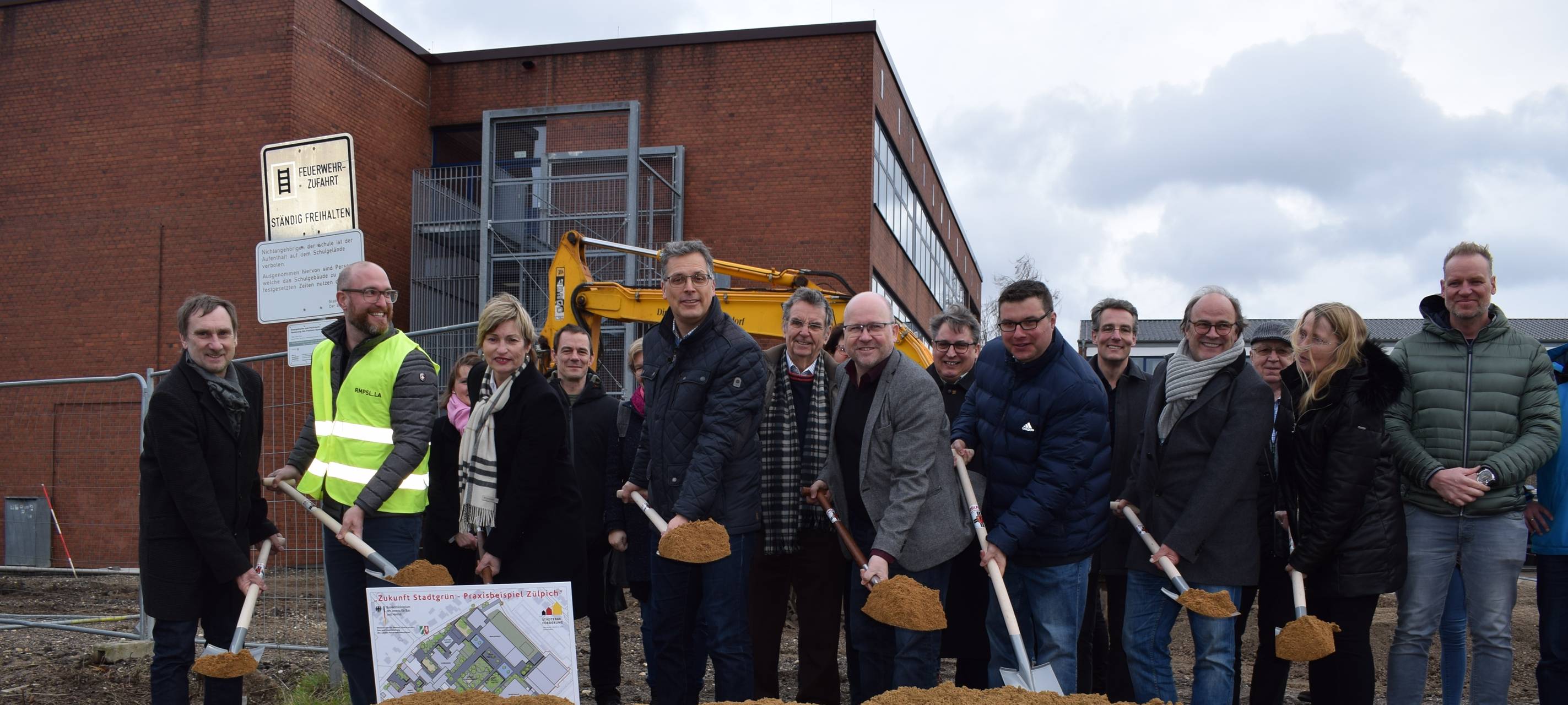 Spatenstich für Zülpicher Schulcampus