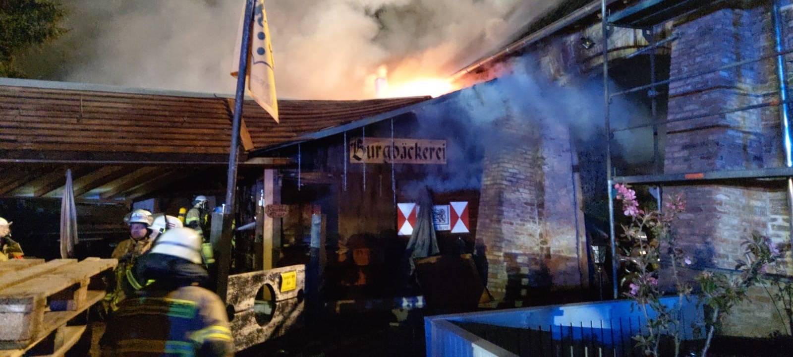 Feuer auf Gelände der Burg Satzvey