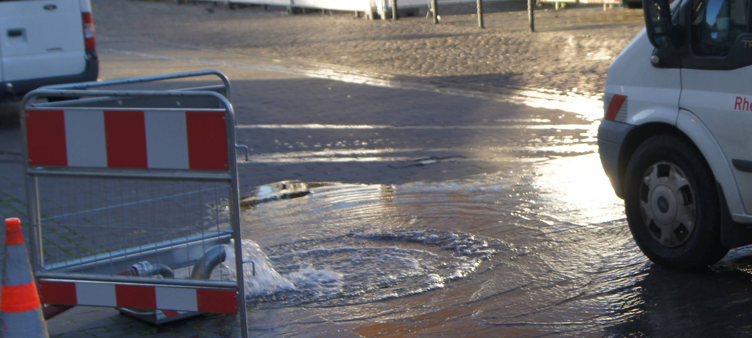 Großer Wasserrohrbruch in Mechernich