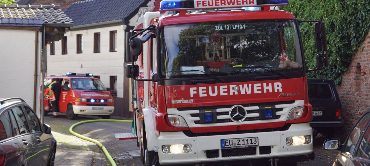 Aufmerksame Nachbarin meldet Rauch in Zülpich