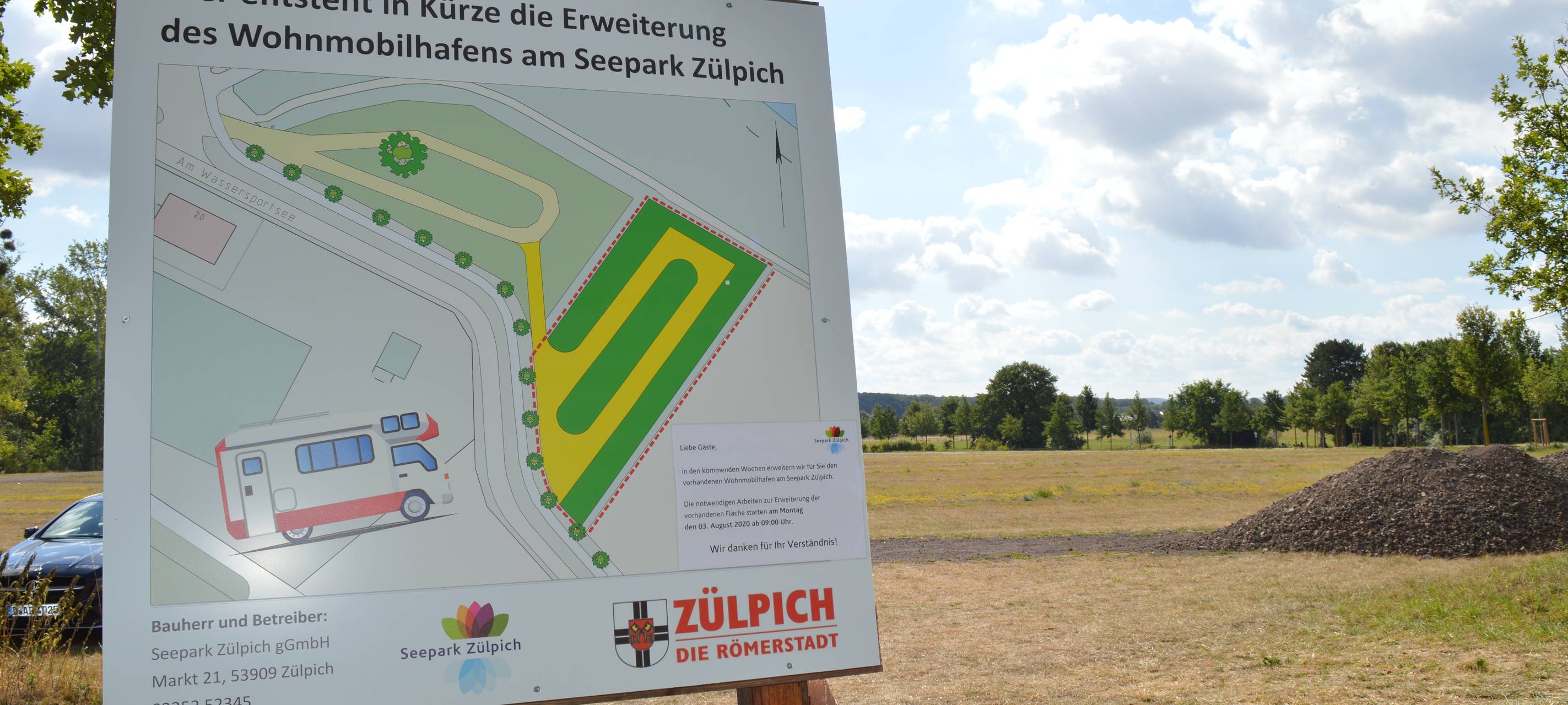 Wohnmobilhafen in Zülpich wird erweitert
