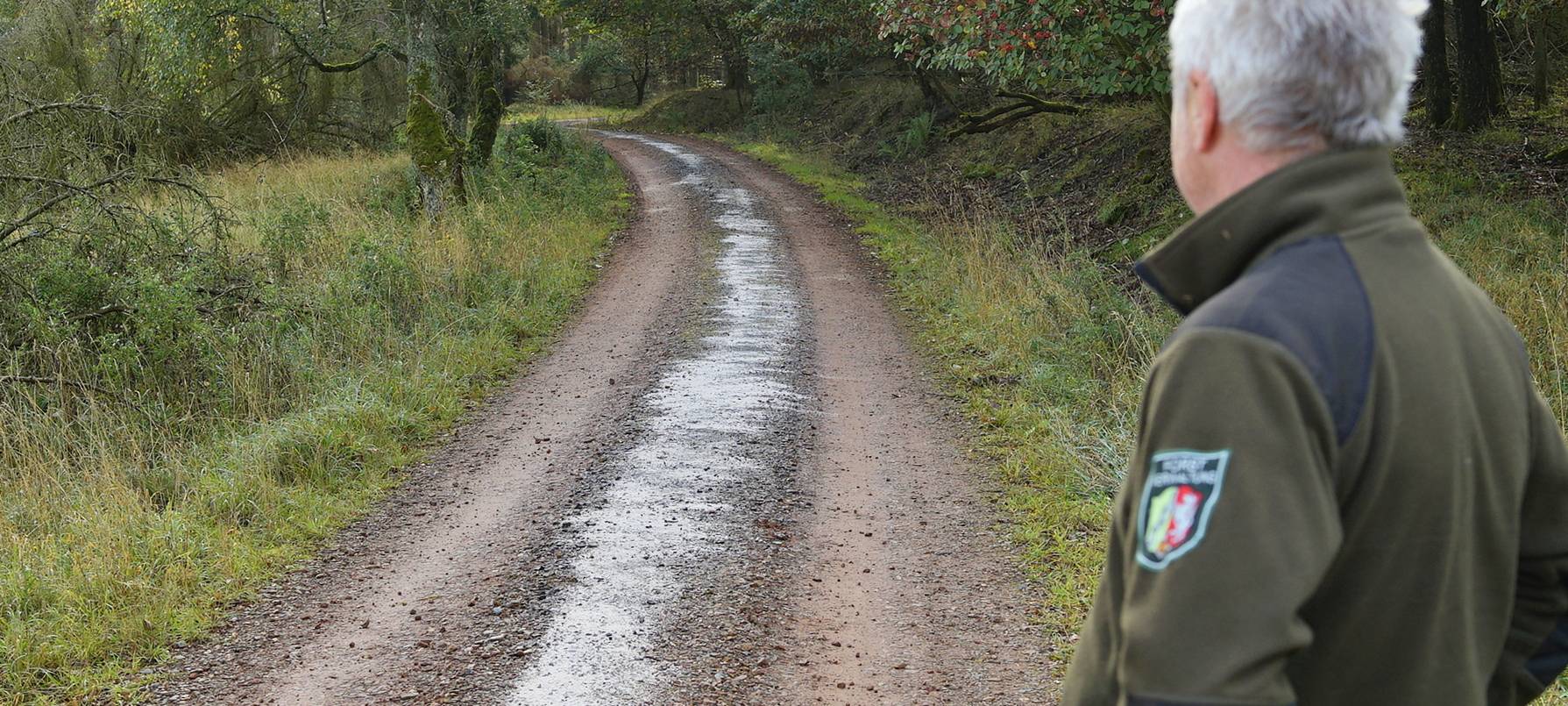 200 Meter Ölspur durch den Nationalpark Eifel