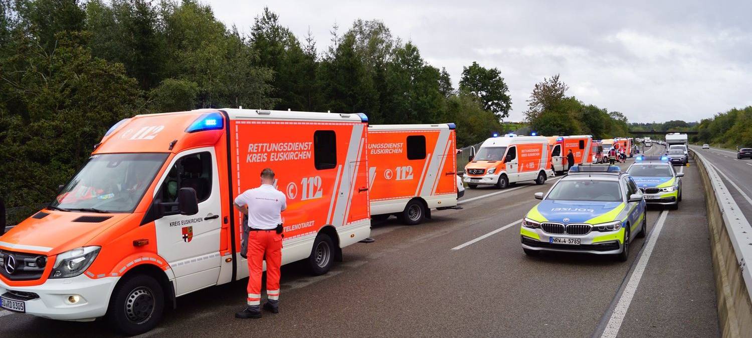 Viel Stau nach Unfällen an der A1