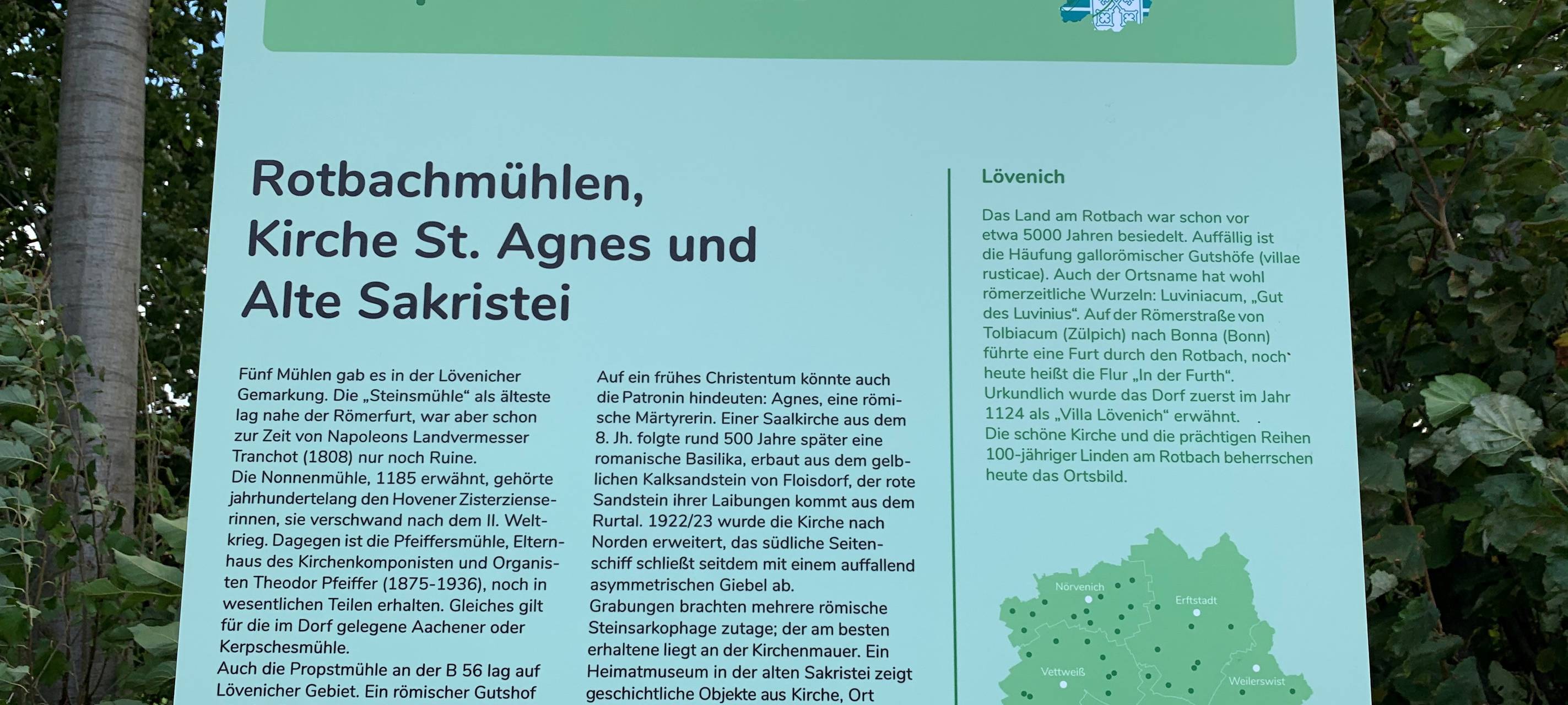 Weilerswist u. Zülpich: 65 Infotafeln zur Geschichte der Ortsteile aufgestellt