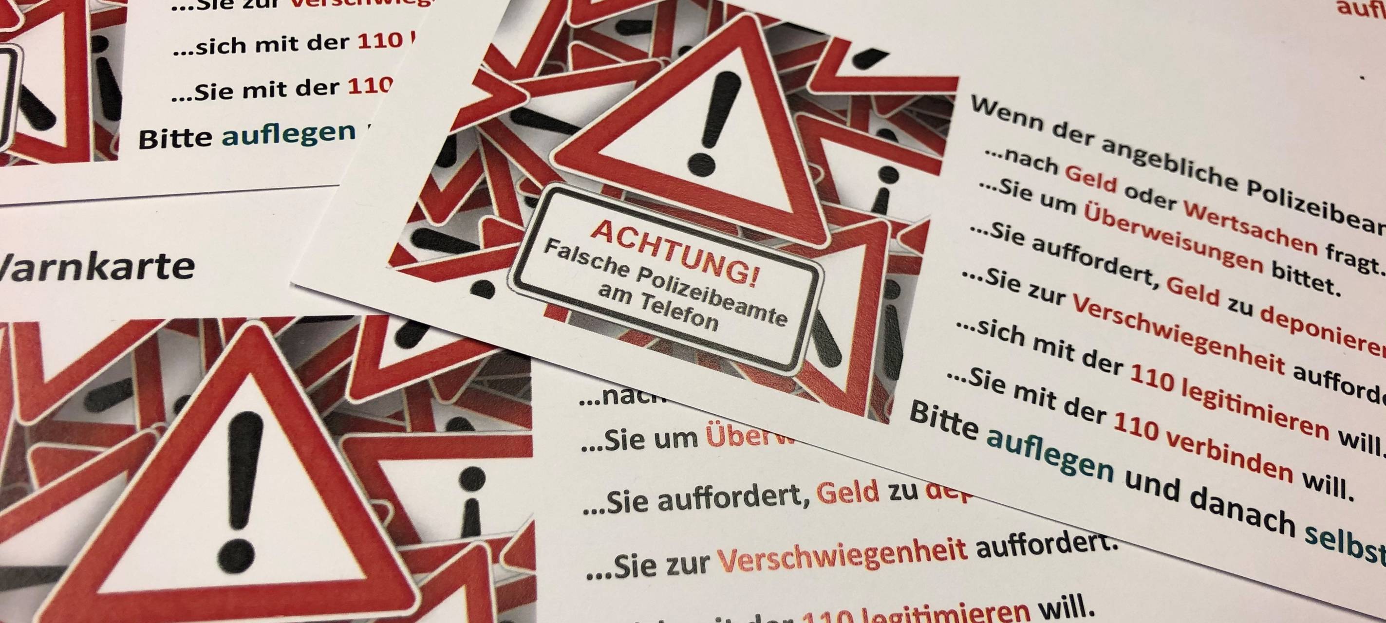 Achtung, falsche Polizisten am Telefon