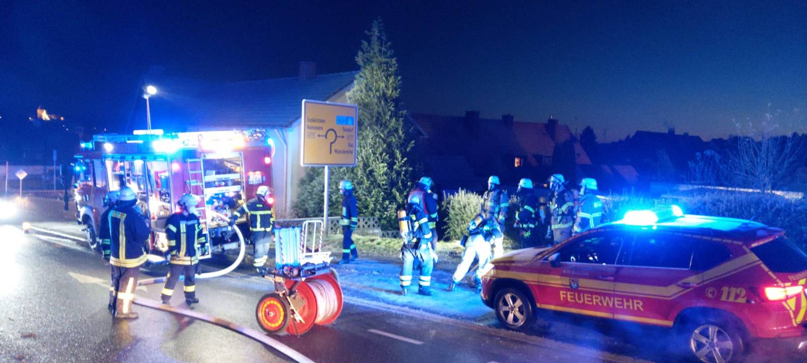 Kellerwohnung in Flammen