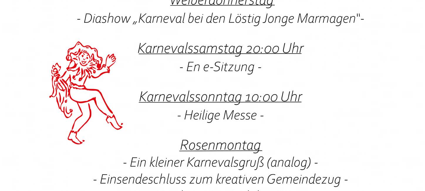 E-Fastelovend mit der KG löstig Jonge Marmagen