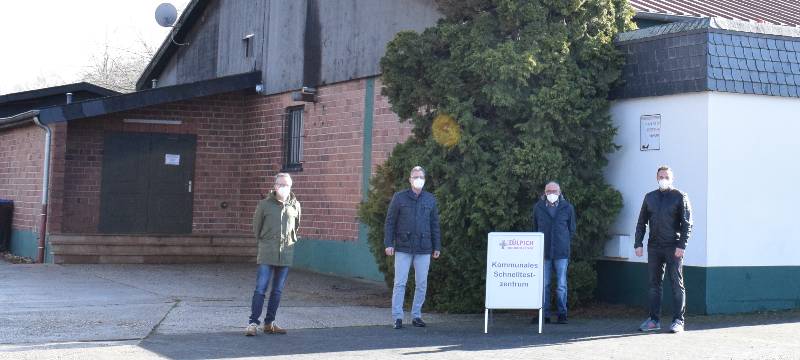 Zülpich: Schnelltests in der Schützenhalle Schwerfen