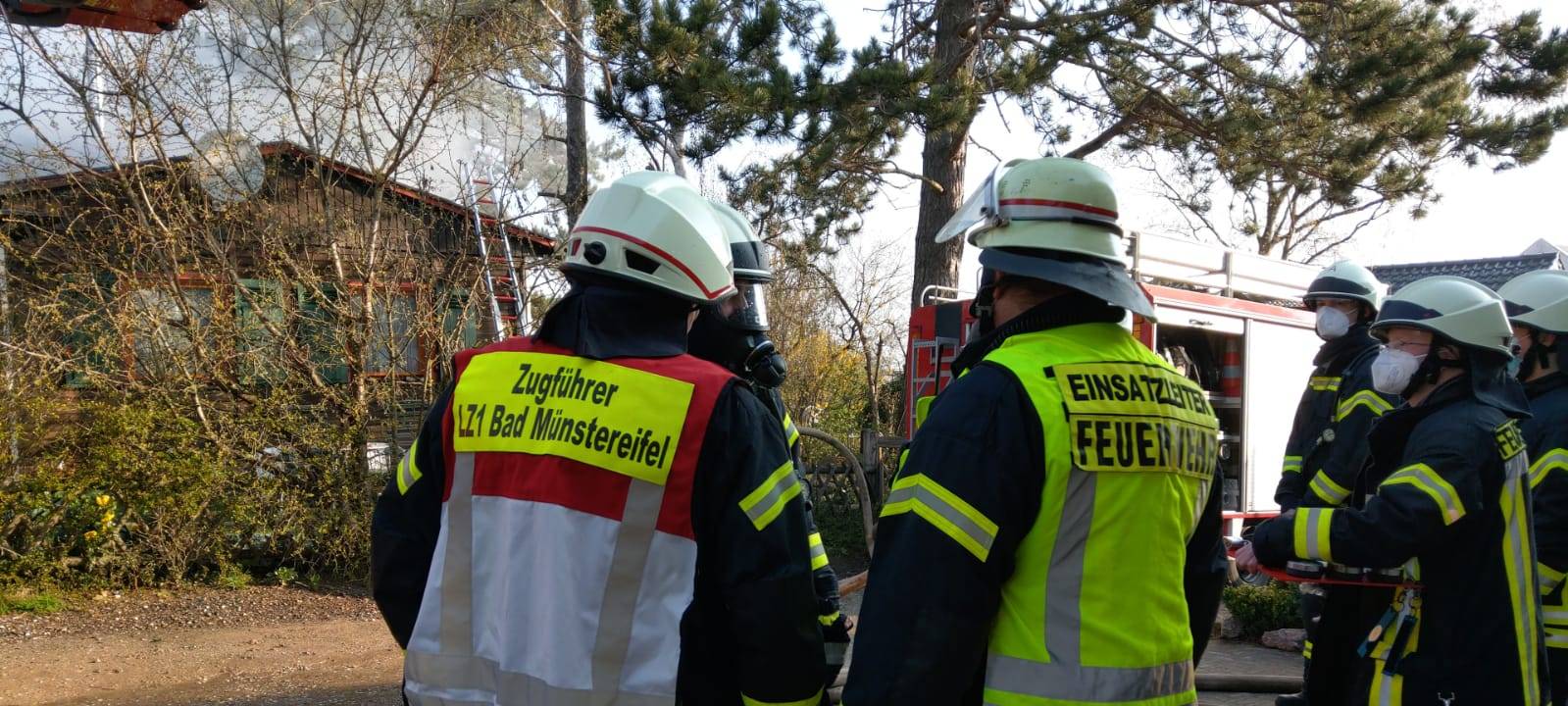 Dachstuhlbrand in Bad Münstereifel-Eschweiler