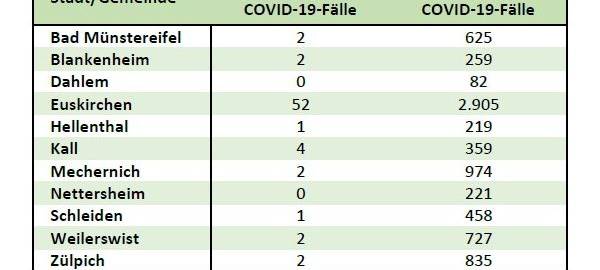 Drei Viertel aller aktiven Corona-Fälle in Euskirchen