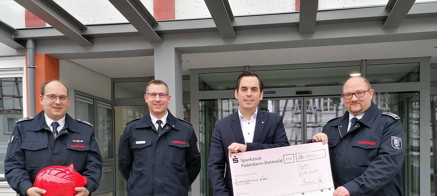 Große Spende aus Lügde für Feuerwehr Euskirchen
