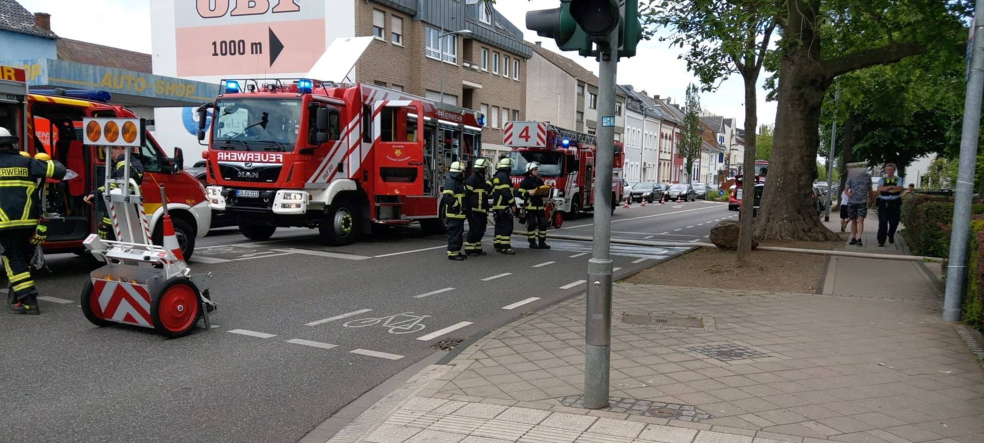 Feuerwehreinsatz auf der Kommerner Straße in Euskirchen
