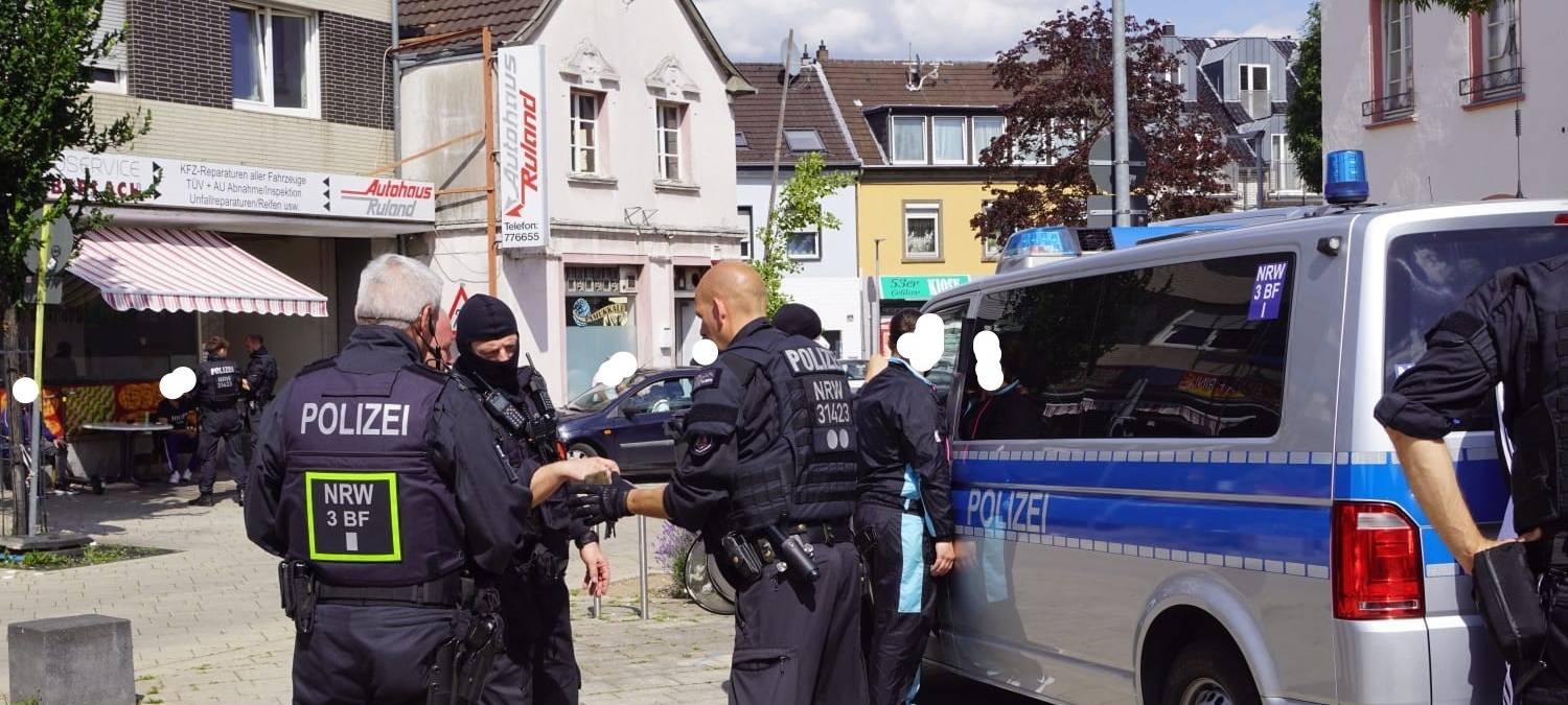 Großeinsatz der Polizei in Euskirchen