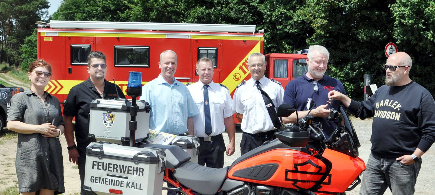 Neues Motorrad für Kaller Feuerwehr
