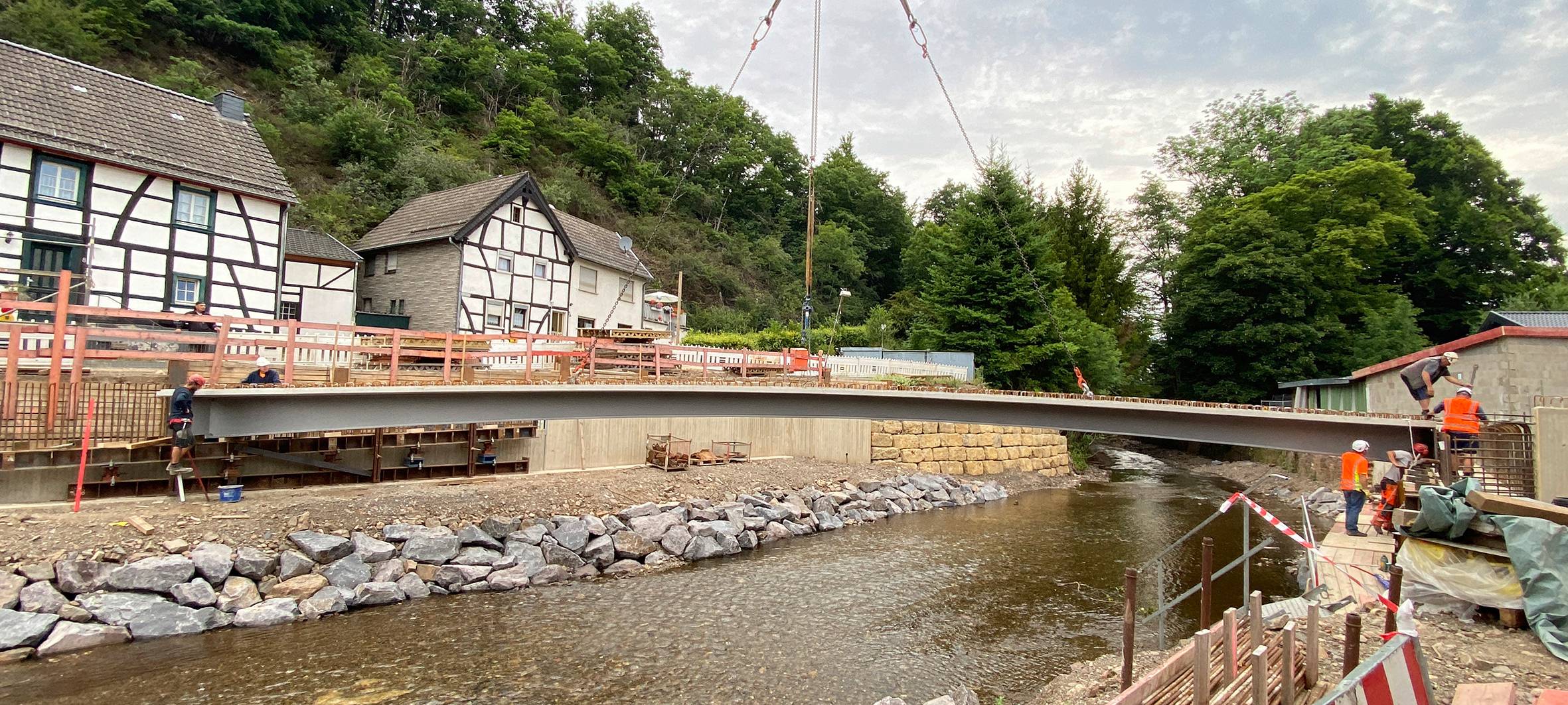 Arbeiten an neuer Brücke in Oberhausen kommen voran