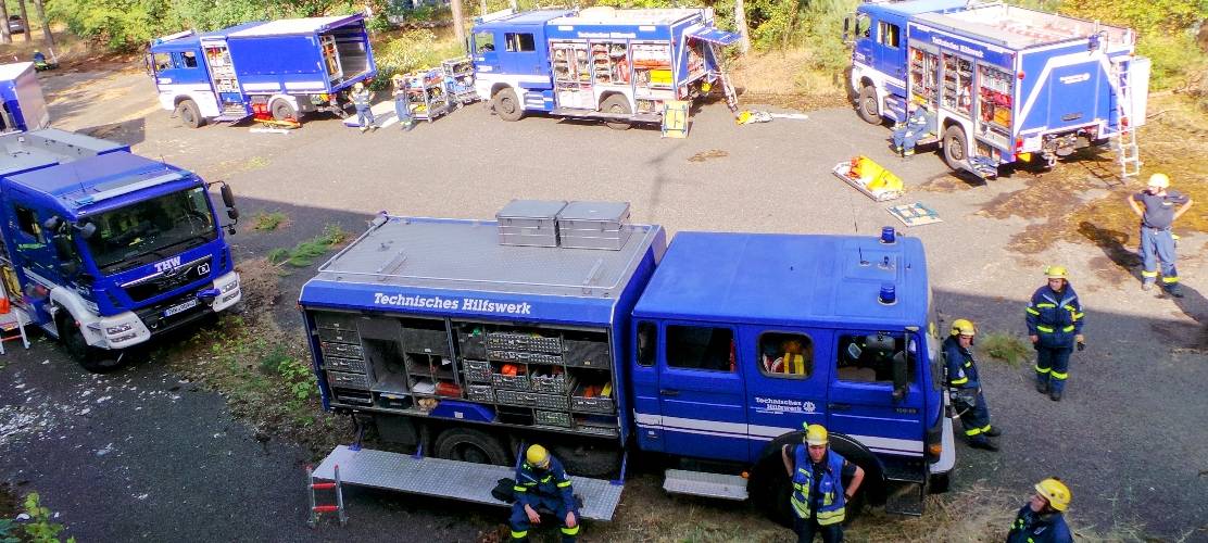 THW Schleiden bei Großübung