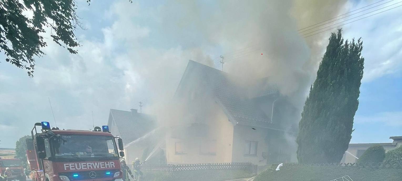 Wohnhausbrand in Bad Münstereifel-Mahlberg