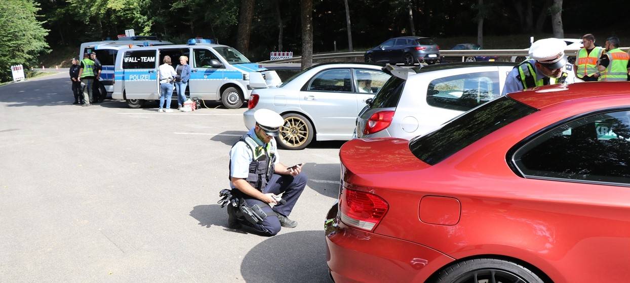 Verkehrskontrolle in der Eifel