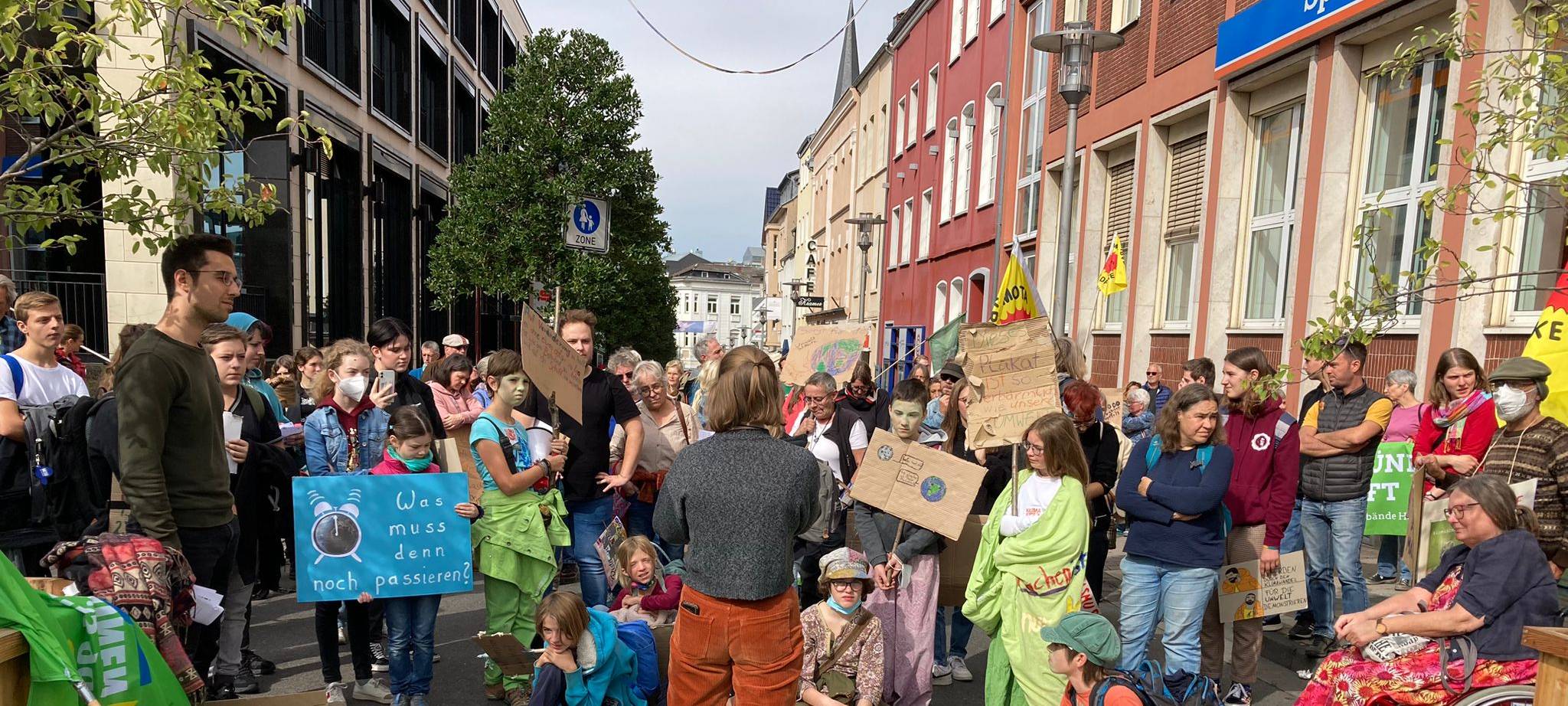 Friedliche Klimademo in Euskirchen