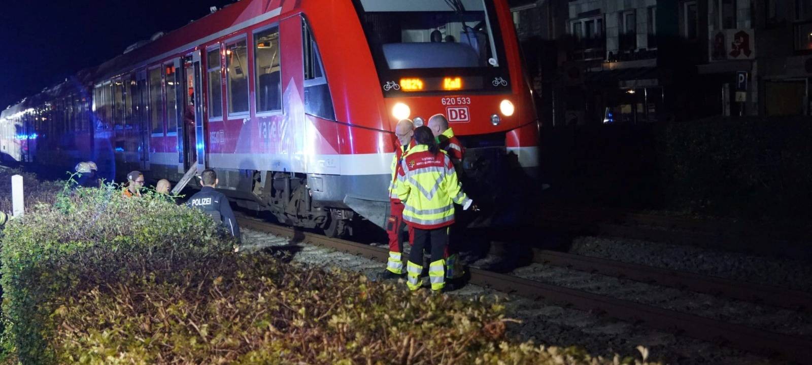 Fahrrad auf den Bahngleisen in Mechernich