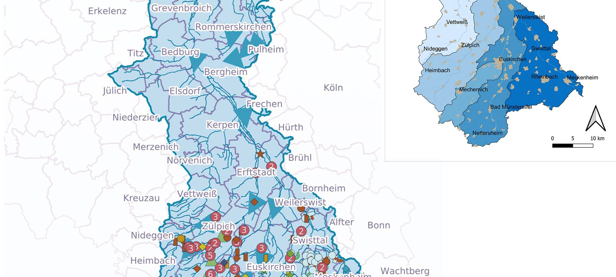 Interaktive Karte zeigt Pläne zum Hochwasserschutz an der Erft